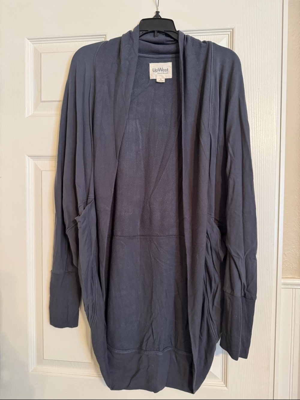 UpWest Open Front Draped Cardigan - Slate